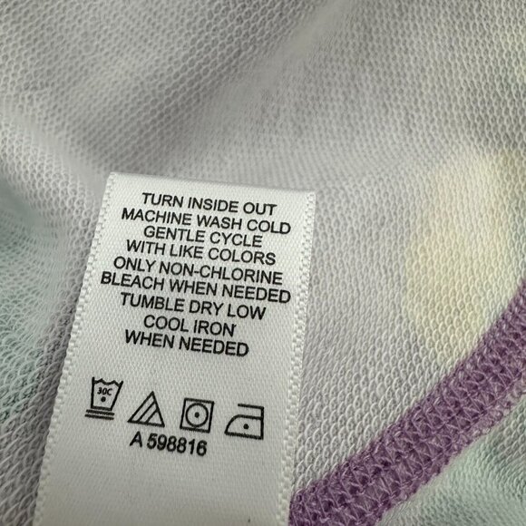 Logo Lounge Lori Goldstein Tunic Top Size 3X Purple Floral Pockets Artsy - Picture 10 of 10